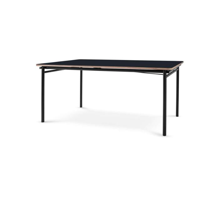 Table à manger Taffel - Black - 90x150/210 cm