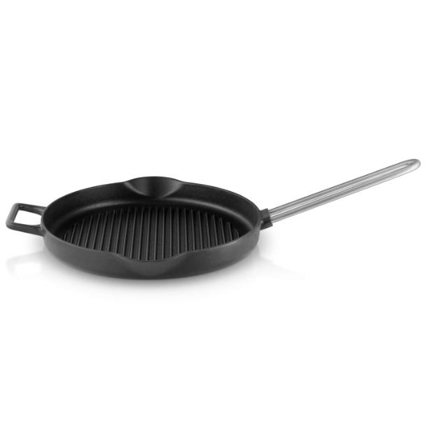Grill frying pan 28cm Cast Iron