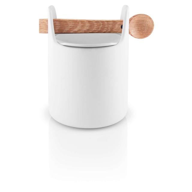 Boîte de conservation Toolbox - 15 cm - avec cuillère et couvercle, blanc