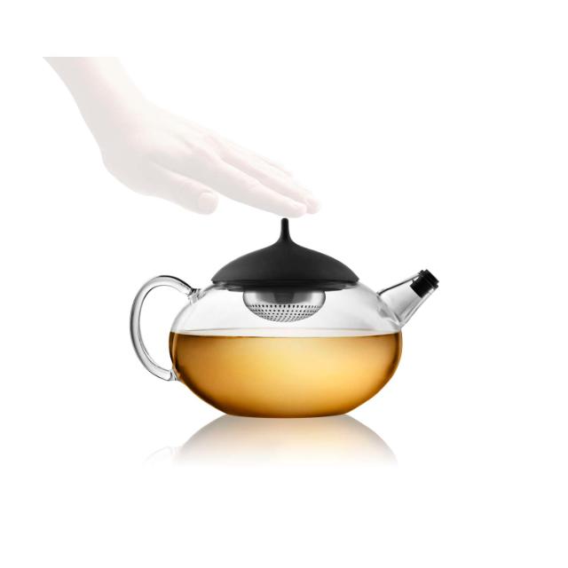 Glass teapot - 1.0l - black