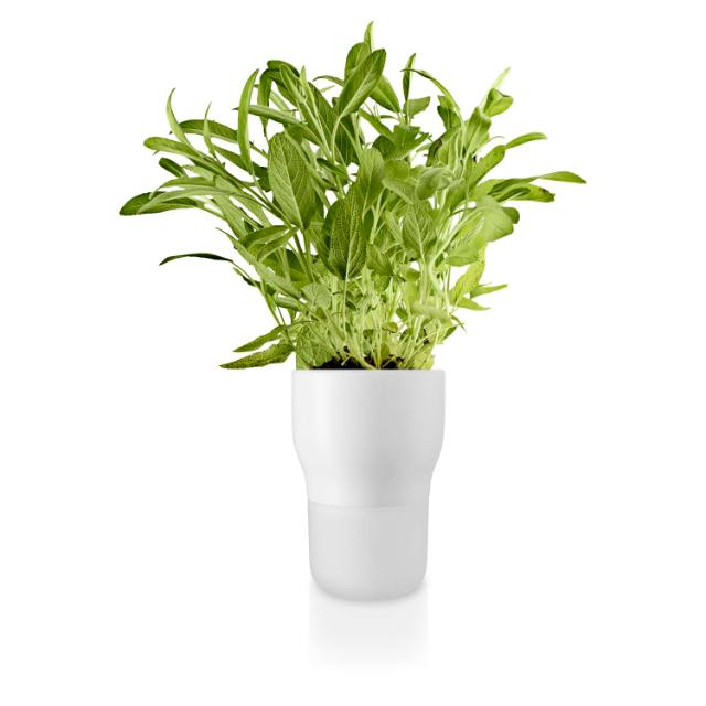 Flowerpot - Ø11 cm. - self-watering - White