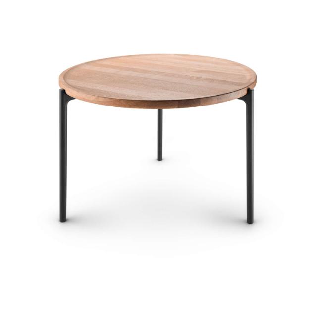Savoye lounge table - Ø60 cm - 42 cm - Oiled oak