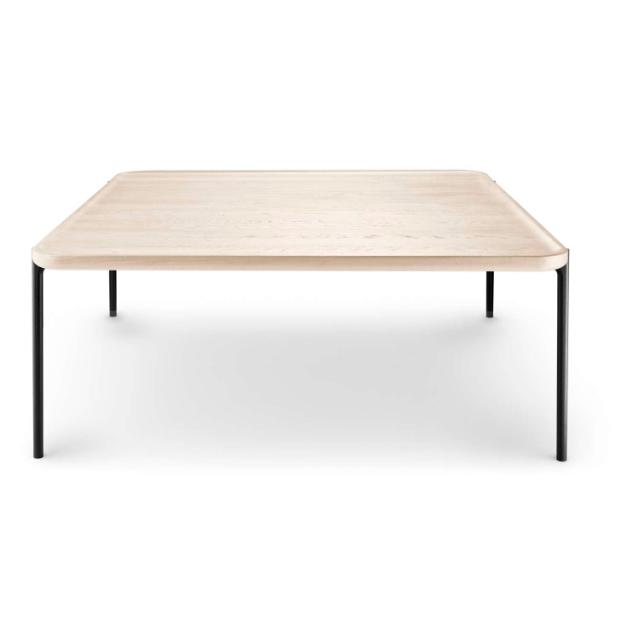 Savoye lounge table - 100x100 cm | 35 cm - White oiled
