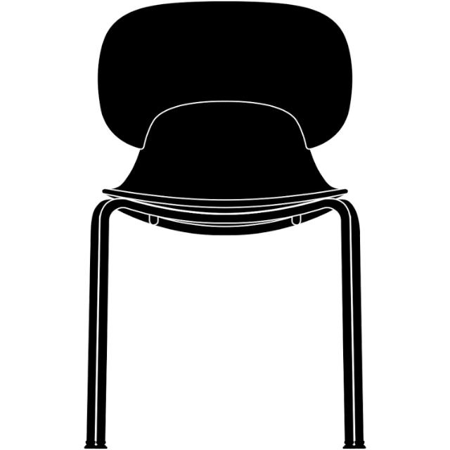 Combo dining chair - Black