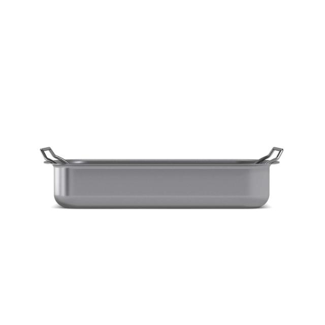 Profesjionell langpanne med rist - 26x19 cm - keramisk Slip-Let®-belegg