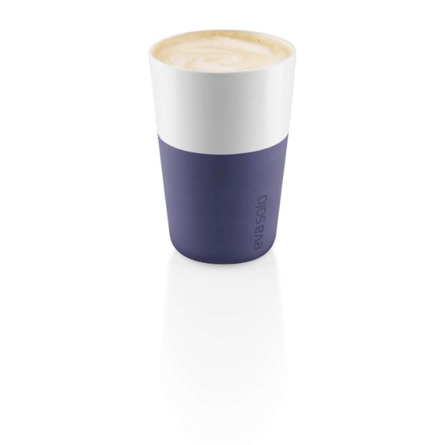 Cafe Latte-krus - 2 stk - Violet blue