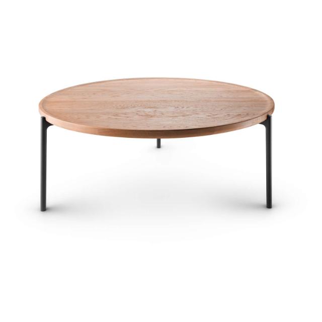 Savoye lounge table - Ø90 cm | 42 cm - Oiled oak