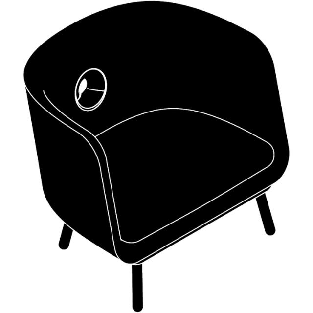 Phantom chair, oiled oak