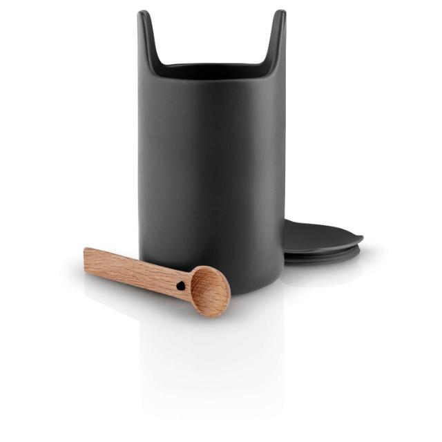 Toolbox organiser - 20 cm - w. spoon and lid, black