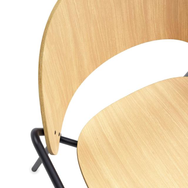 Dosina dining chair with armrest - Oiled oak