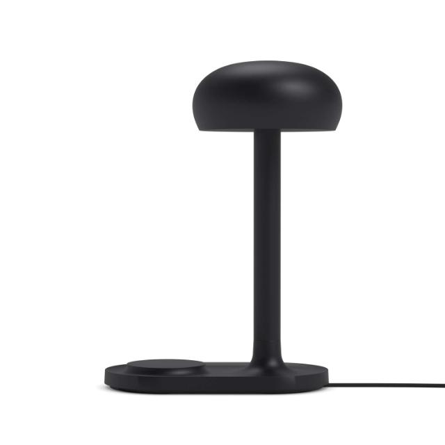 Emendo lamp with Qi wireless charger - black