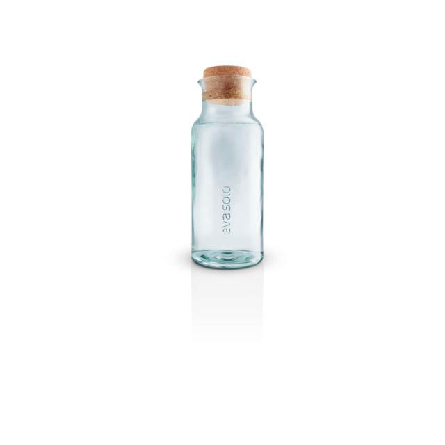 Recycled glaskaraffel - 1 liter - med korkprop