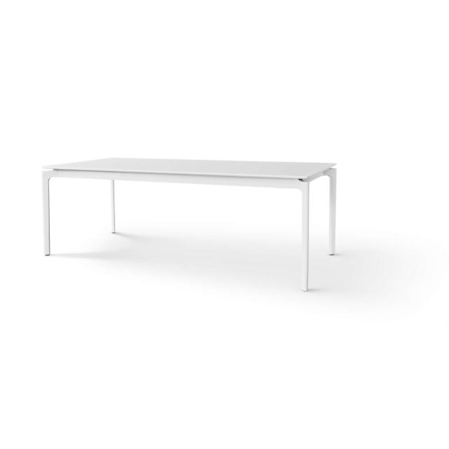 More dining table - white/white - 100x200/320 cm