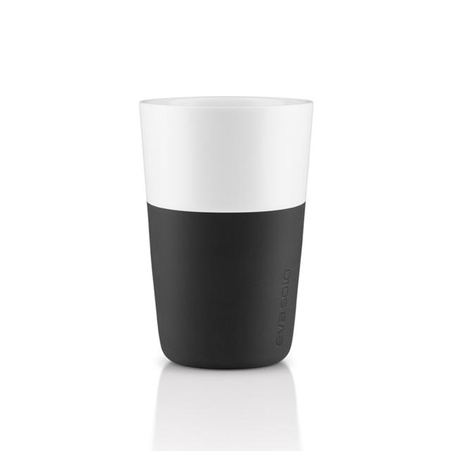Café Latte-mugg - 2 st. - Carbon black