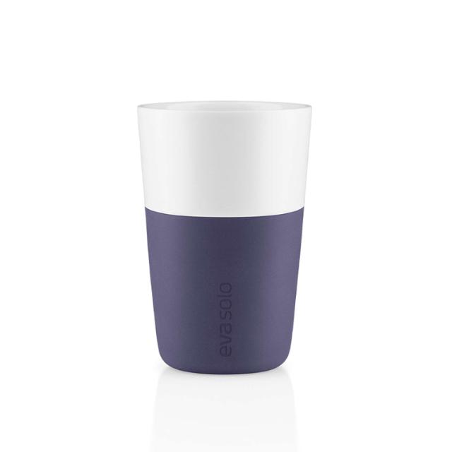 Caffe Latte-mugg - 2 st - Violet blue
