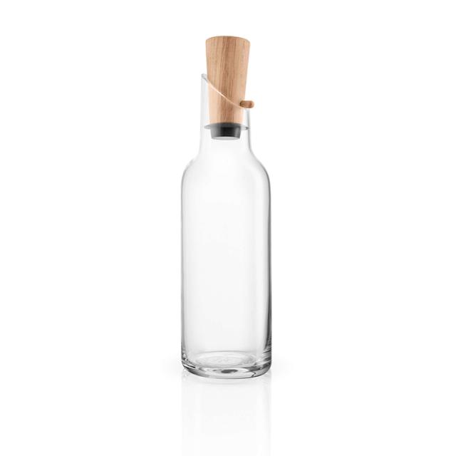 Glaskaraff - 1 liter - med träpropp