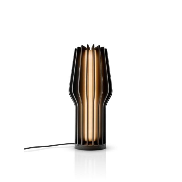 Radiant LED battery lamp - 25 cm - black