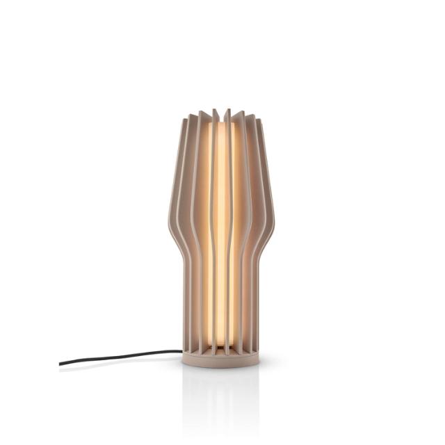 Radiant LED batterilampe - 25 cm - Pearl beige