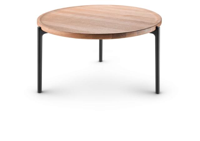 Savoye lounge table - Ø60 cm - 42 cm - Oiled oak