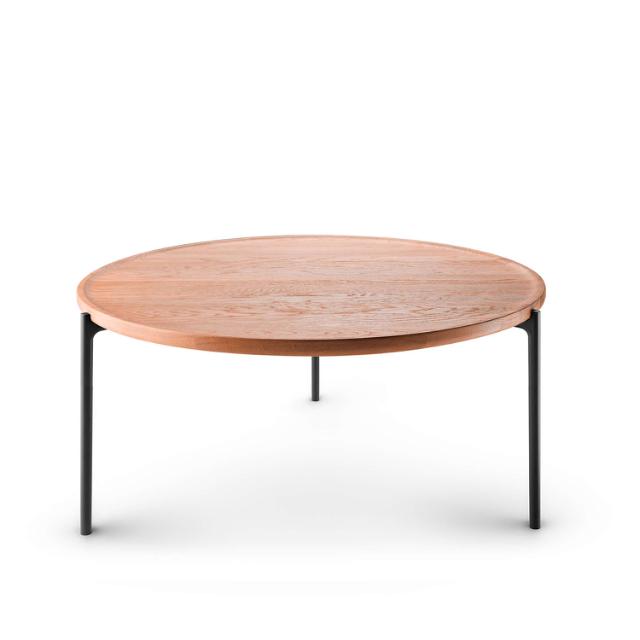 Savoye lounge table - Ø90 cm - 42 cm - Oiled oak