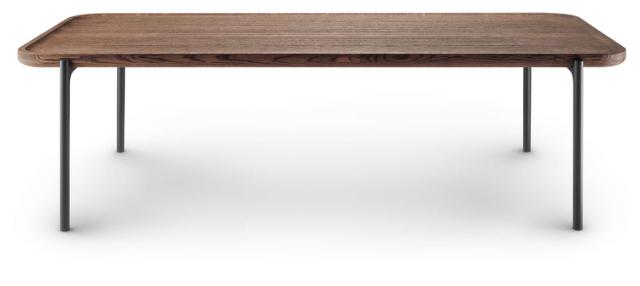 Savoye lounge table - 50x120 cm - 35 cm - Smoked oak