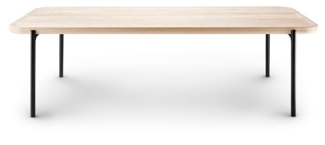 Table basse Savoye - 50x120 cm | 35 cm - Huilé blanc