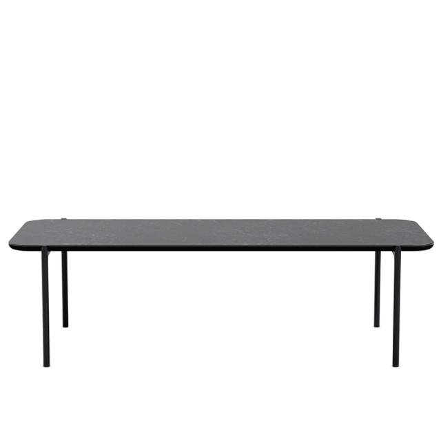 Savoye lounge table - 50x120 cm - 35 cm - Ceramic black