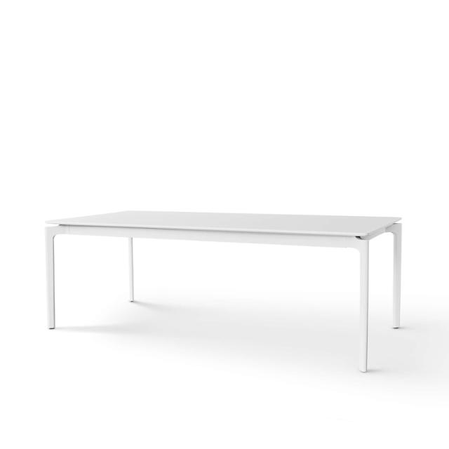 Table à manger More - blanc/blanc - 100x200/320 cm