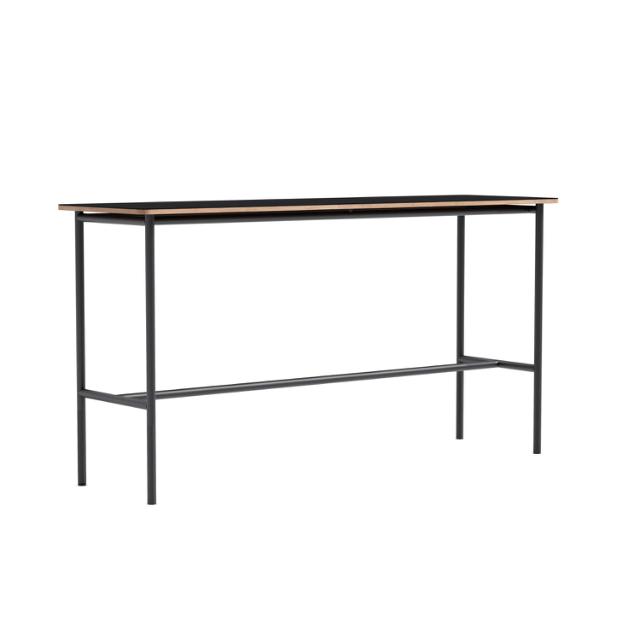 Table haute Taffel - 105 cm - Black - 60x200 cm