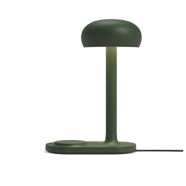 Emendo lampe med trådløs Qi-lader - Emerald