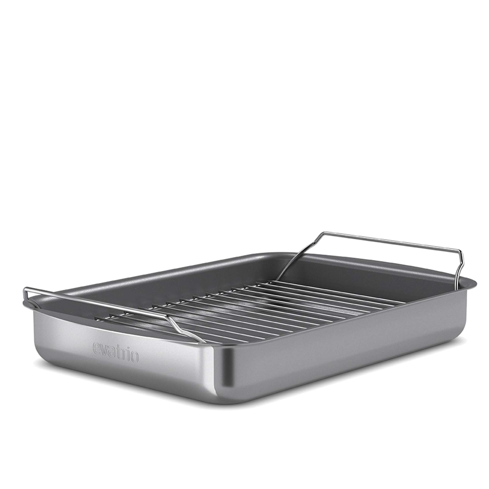 Professional roasting pan with rack - 35x25 cm - ceramic Slip-Let® coating