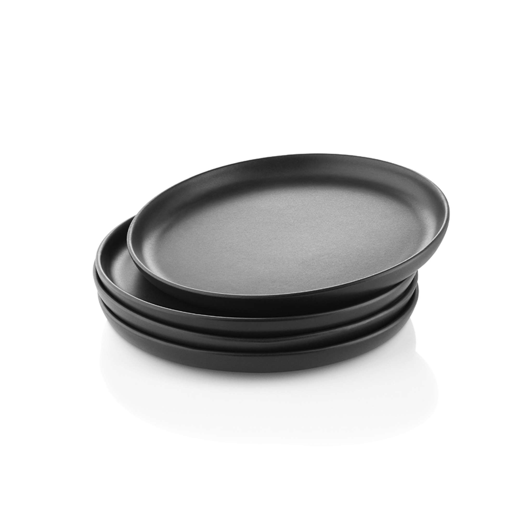 EVA Solo Nordic Kitchen Plates Dining Plates Kitchen Stoneware Black Ø 25 cm 