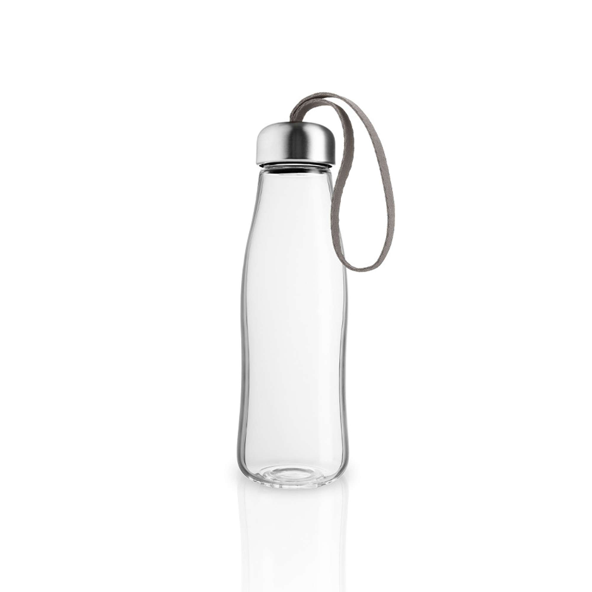 Glass drinking bottle - 0.5 liters - Taupe