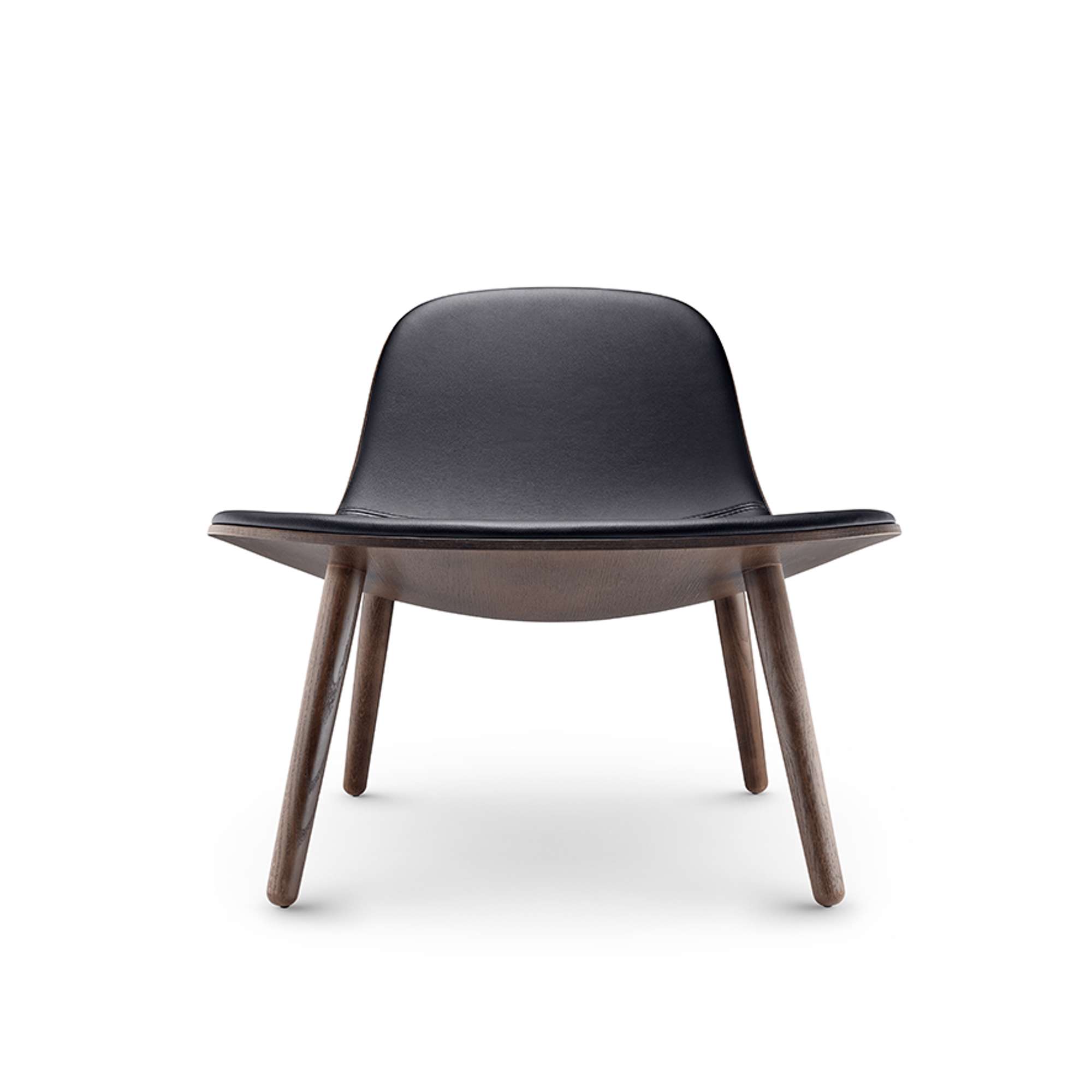 Eva Solo Abalone Lounge chair - Smoaked oak w. black leather