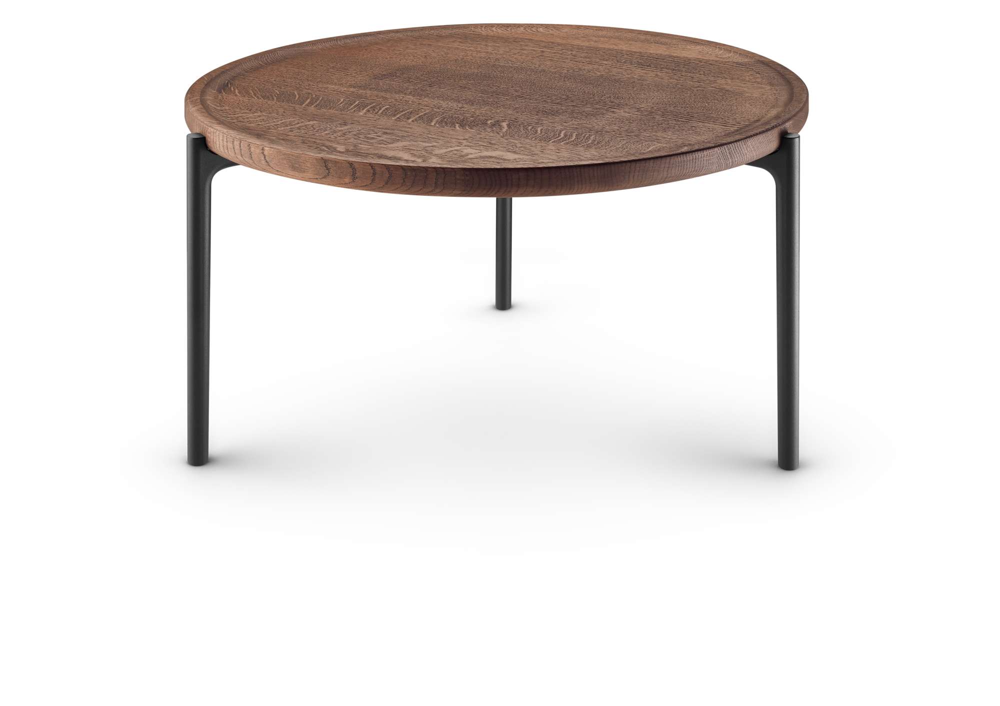 Savoye lounge table - Ø60 cm - 42 cm - Smoked oak